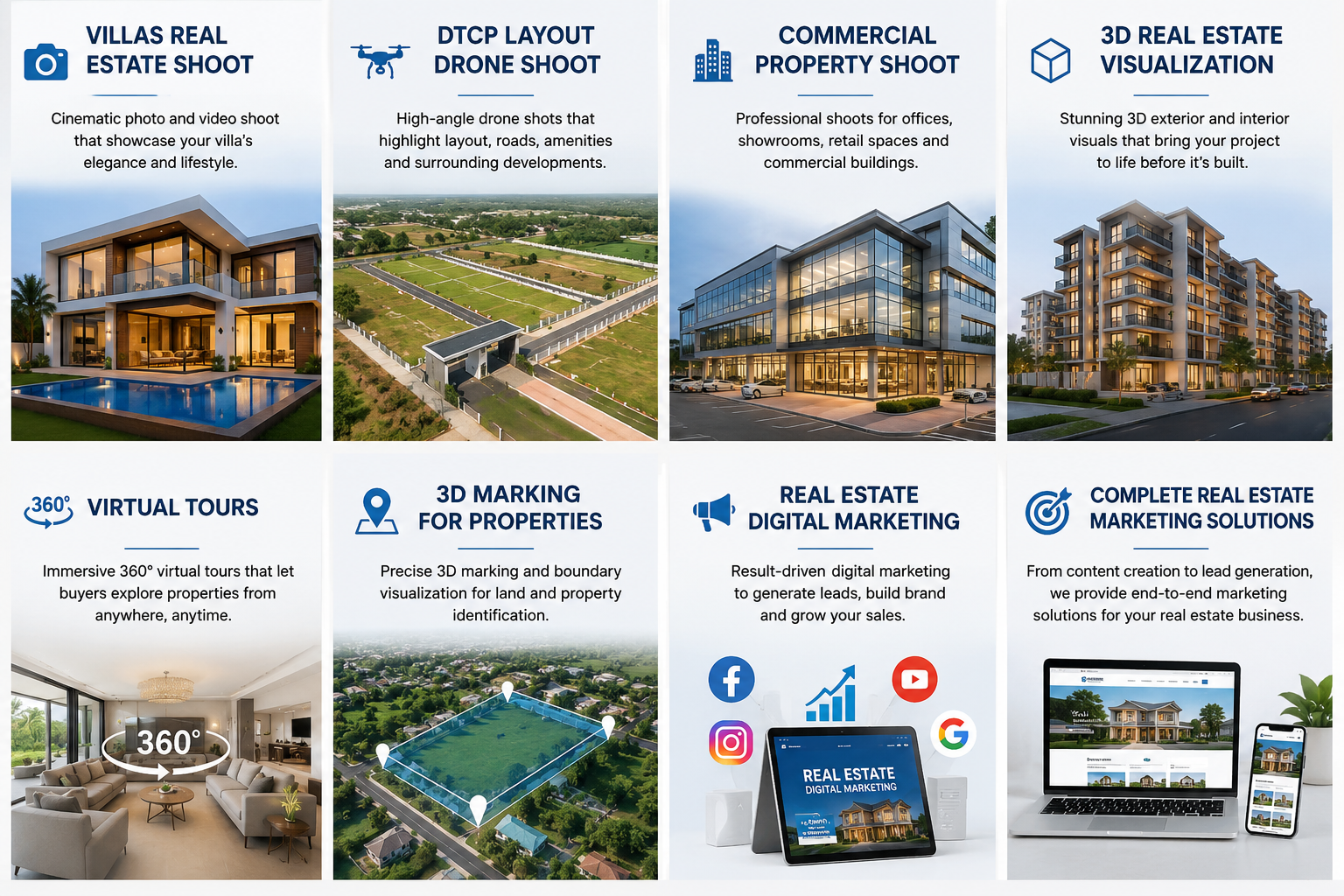 Aerial drone capturing cinematic footage over a property